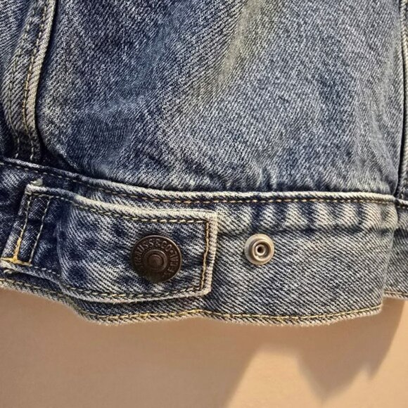 Men's Levi's Classic Blue Denim Jacket Sherpa Lining Size XXL Truckers Blue Jean - Picture 15 of 17